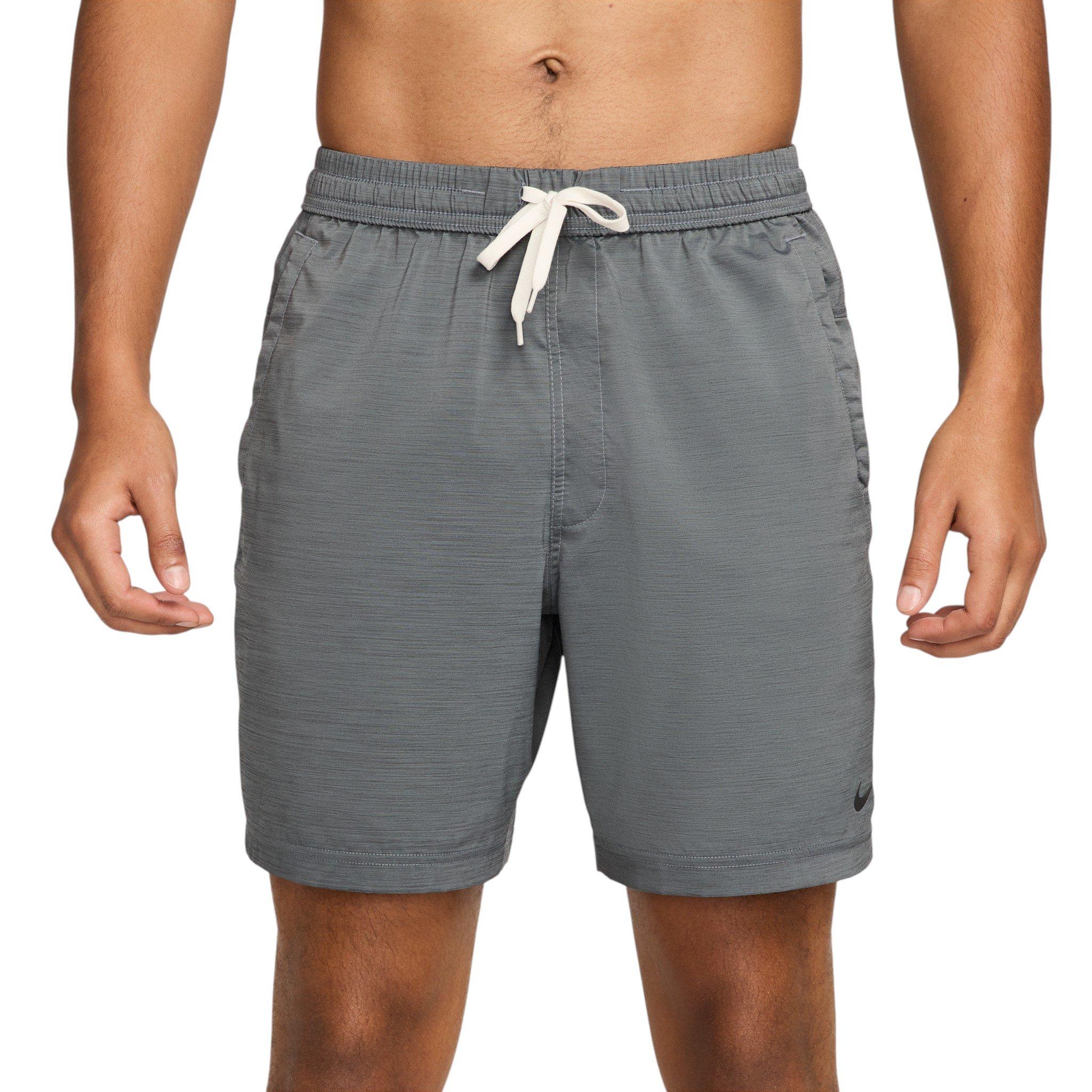 Nike Men's Form Dri-FIT 7" Unlined Versatile Shorts - Grey/Black - GREY/BLACK